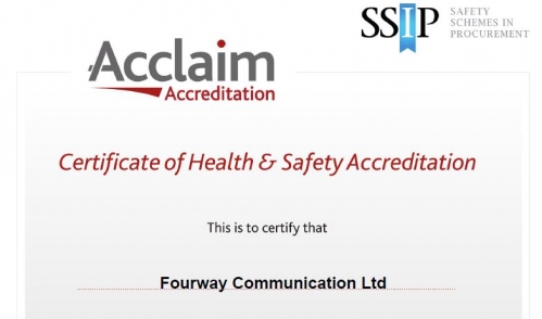 Fourway Constructionline Certification image